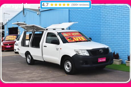 White 2013 Toyota Hilux Cab Chassis Workmate