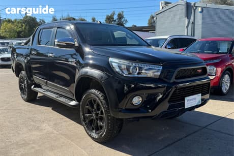 Black 2017 Toyota Hilux Dual Cab Utility Sr5 (4X4)