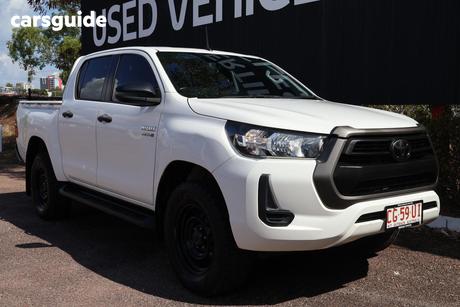 White 2021 Toyota Hilux Double Cab Pick Up Sr Hi-Rider (4X2)