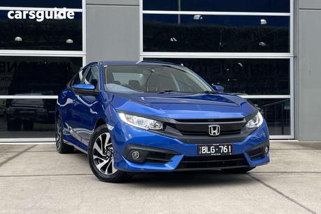 Blue 2018 Honda Civic Sedan Vti-S