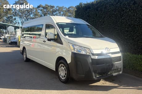 White 2021 Toyota HiAce Bus Slwb Commuter Gl (12 Seats)