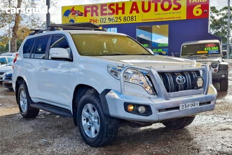 White 2016 Toyota Landcruiser Prado Wagon Gxl (4X4)