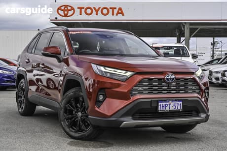 Red 2022 Toyota RAV4 Wagon Cruiser (Awd) Hybrid