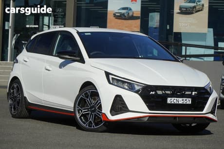 White 2026 Hyundai I20 Hatchback N