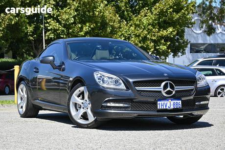 Grey 2011 Mercedes-Benz SLK350 Convertible Be