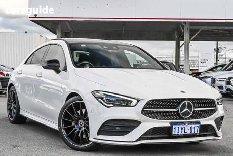 White 2021 Mercedes-Benz CLA250 Coupe 4Matic