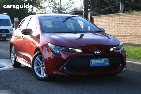 Red 2019 Toyota Corolla Hatchback Sx