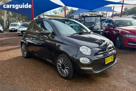 Black 2017 Fiat 500 Hatchback Lounge