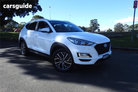 White 2020 Hyundai Tucson Wagon Active X (2Wd) Black Int