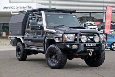 Grey 2019 Toyota Landcruiser Double Cab Chassis Gxl (4X4)