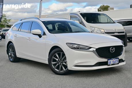 White 2022 Mazda 6 Wagon Sport