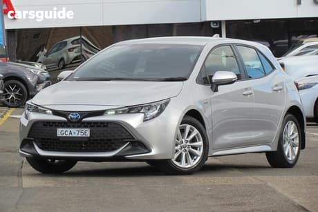 Silver 2025 Toyota Corolla Hatchback Ascent Sport Hybrid