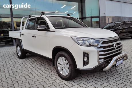 White 2021 Ssangyong Musso Crew Cab Utility Elx