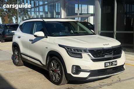 White 2022 Kia Seltos Wagon Gt Line (Awd)