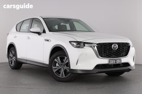 White 2025 Mazda CX-60 Wagon D50E Evolve Hybrid