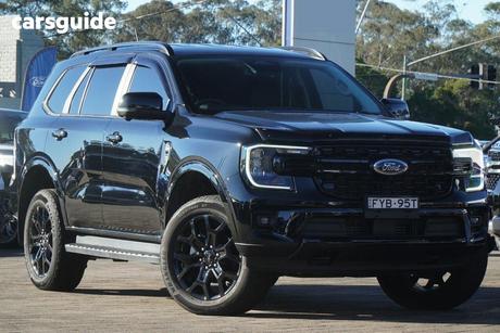Black 2025 Ford Everest Wagon Sport (Rwd)
