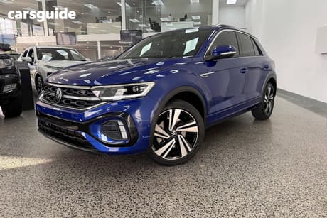 Blue 2023 Volkswagen T-ROC Wagon 140Tsi R-Line (Restricted Ftr)