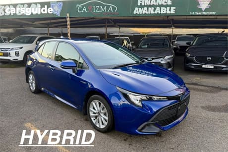 Blue 2024 Toyota Corolla Hatchback Ascent Sport Hybrid