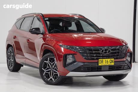 Red 2021 Hyundai Tucson Wagon N Line (Fwd)