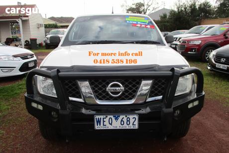 White 2008 Nissan Navara King Cab Pickup St-X (4X4)