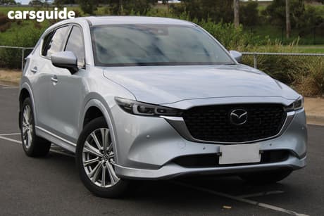 Silver 2022 Mazda CX-5 Wagon Akera Turbo (Awd)
