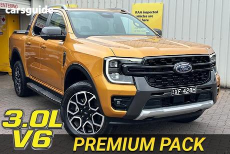 Yellow 2024 Ford Ranger Double Cab Pick Up Wildtrak 3.0 (4X4)