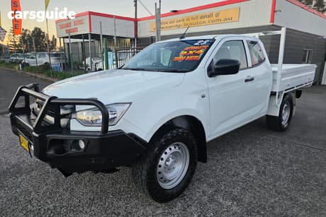White 2023 Isuzu D-MAX Space Cab Chassis Sx (4X4)