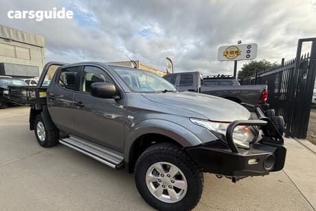 Grey 2017 Mitsubishi Triton Dual Cab Utility Glx Plus (4X4)