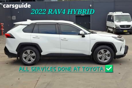 White 2022 Toyota RAV4 Wagon Gx (2Wd) Hybrid