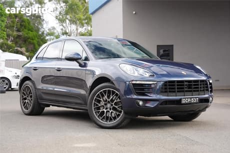 Blue 2015 Porsche Macan Wagon S Diesel
