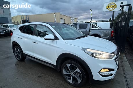 White 2017 Hyundai Tucson Wagon Highlander R-Series (Awd)