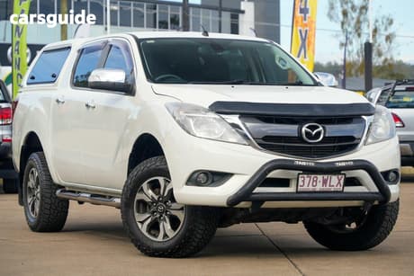 White 2016 Mazda BT-50 Dual Cab Utility Gt (4X4)