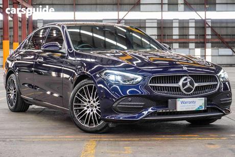Blue 2022 Mercedes-Benz C200 Sedan Edition C Mhev