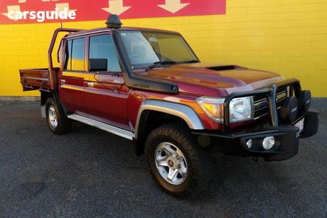 Red 2019 Toyota Landcruiser Double Cab Chassis Gxl (4X4)