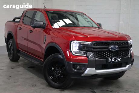 Red 2025 Ford Ranger Double Cab Pick Up Phev Sport (4X4)