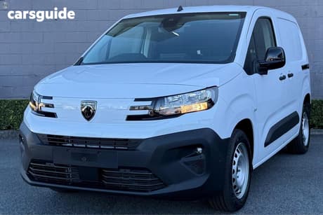 White 2024 Peugeot Partner Van Pro Short