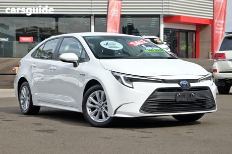 White 2024 Toyota Corolla Sedan Ascent Sport Hybrid