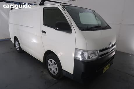 White 2013 Toyota HiAce Van Lwb
