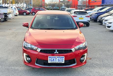 Red 2017 Mitsubishi Lancer Sedan Es Sport