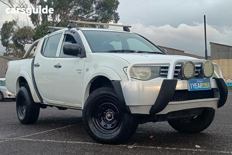 White 2011 Mitsubishi Triton Double Cab Utility Glx (4X4)