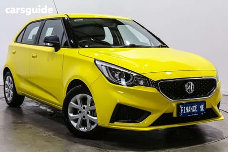 Yellow 2020 MG MG3 Hatchback Core