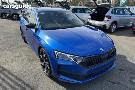 Blue 2025 Skoda Octavia Wagon Sportline 110Tsi