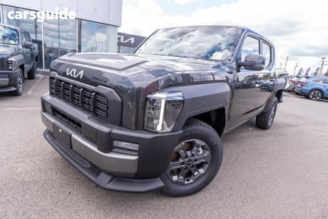Grey 2025 Kia Tasman Double Cab Pick Up Sx (4X4) (Std) Black Fender