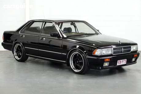 Black 1990 Nissan Cedric Sedan GRANTURISMO TURBO
