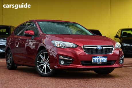 Red 2017 Subaru Impreza Hatchback 2.0L (Awd)