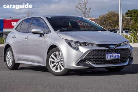 Silver 2025 Toyota Corolla Hatchback Ascent Sport Hybrid