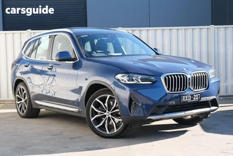 Blue 2022 BMW X3 Wagon Xdrive30I M Sport