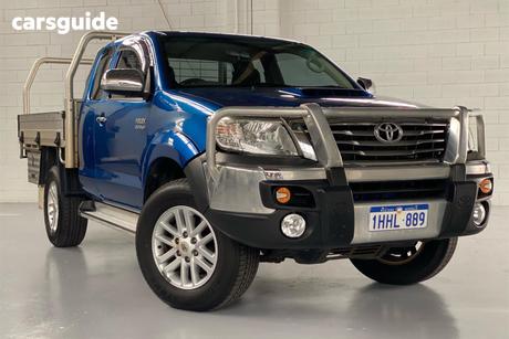 Blue 2014 Toyota Hilux X Cab Pickup Sr5 (4X4)