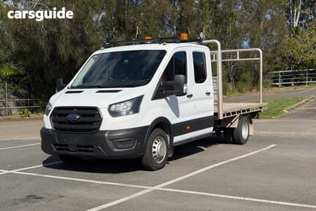White 2020 Ford Transit Custom Ute Tray