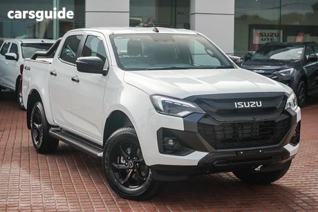 White 2025 Isuzu D-MAX Crew Cab Utility X-Rider (4X4)